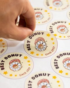 stiker kemasan produk usaha