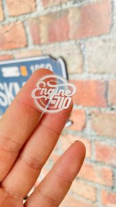stiker transparan putih