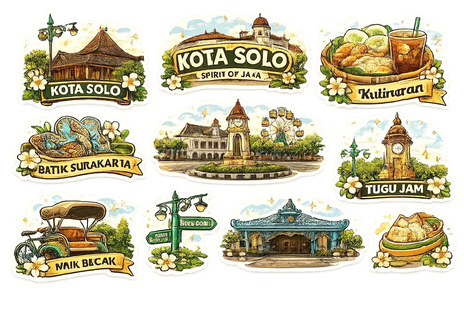 Cetak Stiker Solo Murah untuk UMKM dan Branding Produk